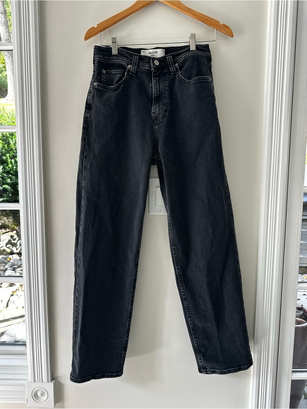 Hollister Men's Baggy Fit Black Jeans